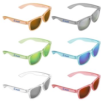 Image of 100 Customized Waikiki Mirrored Tonal Sunglasses - UV Protection