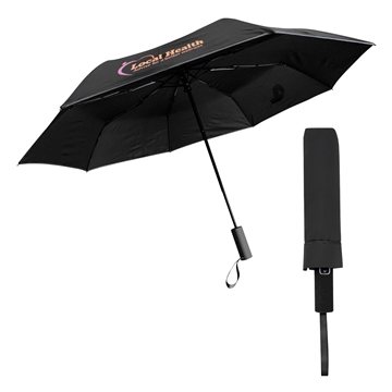 Image of 25 Customized 46" Arc Templeton Telescopic Umbrella - Automatic ...