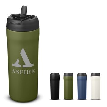 24oz Duet Stainless Steel Tumbler - Vacuum Insulated & 2-in-1 Lid