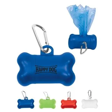Pet Waste Disposal Bag Dispenser - Carabiner Clip & 20 Bags
