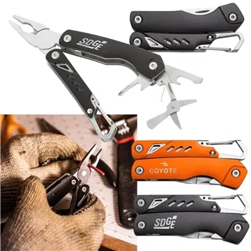 Image of 50 Promotional Jr. Gripper Multi Tool - 8-in-1 Stainless Steel