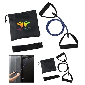 Image of 25 Customized Yoga Stretch Band In Carry Pouch - Latex & Comfort ...