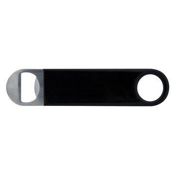Bartender's Vinyl Bottle Opener - Stainless Steel & Easy Grip
