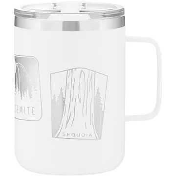 Image of 24 Promotional 16.9 oz camper - Matte White - Vacuum Insulated