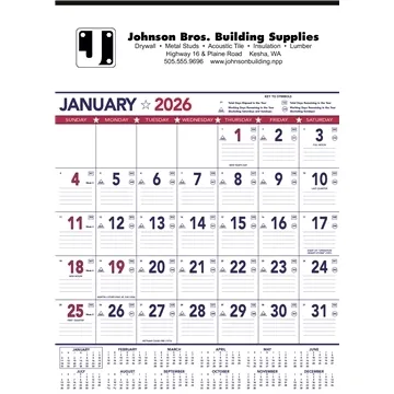 Image of 25 Customized Triumph Calendars Patriotic Contractor Memo - SFI ...