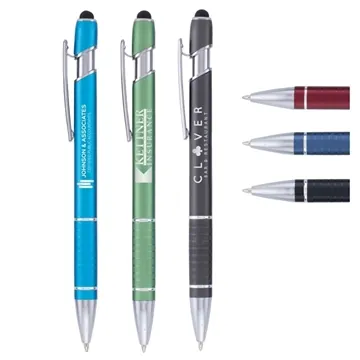 Image of 100 Customized Ellipse Stylus - Standard Laser - Chrome Metal