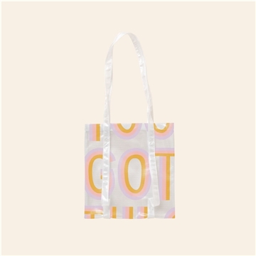 Main Squeeze Yoga Tote - Grid Vinyl - Mat Holder & Organizer