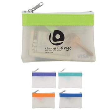 Zippered Coin Pouch - Split Ring