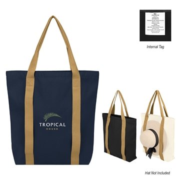 Sunset Boulevard rPET Tote Bag - Recycled Materials & 25 Handles