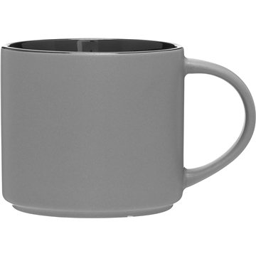 16 oz Monaco - Gray/Black - Stackable & Ceramic
