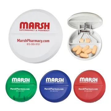 Image of 500 Promotional Pill Box & Cutter - Metal Blade