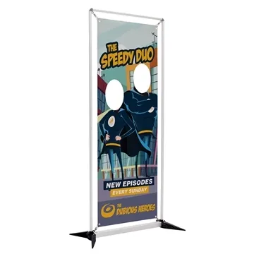 3.5' FrameWorx Double Face Cutout Kit - Tension Spring & Vinyl Banner