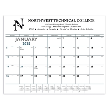 Image of 25 Customized Blue & Black Desk Pad - FSC Certified