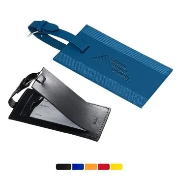 Leeman Majestic Leather Luggage Tag - Recycled & Ballistic Nylon