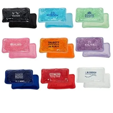 Image of 100 Promotional Plush Mini Hot Cold Pack - Pearl Bead Technology & ...
