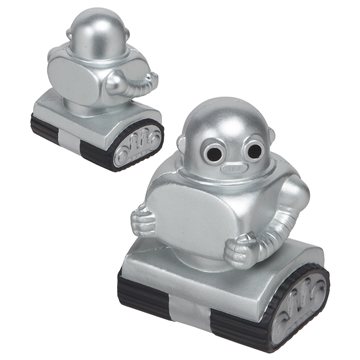 Image of 100 Custom Robot 2.0 Silver - Stress Reliever - Polyurethane