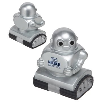 Robot 2.0 Silver - Stress Reliever - Polyurethane