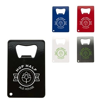 Stainless Steel Credit Card Bottle Opener - Wallet Size