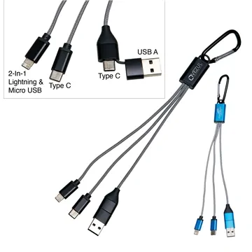 Image of 50 Custom Maxx Charging Cable Set - 3-in-1 & Braided
