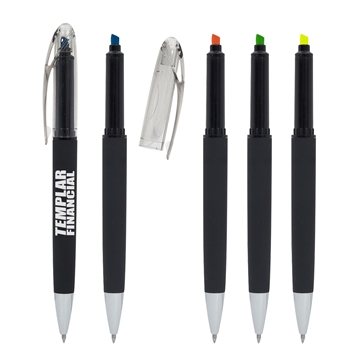 Nori Sleek Write Highlighter Pen - Rubberized & Dual-Function