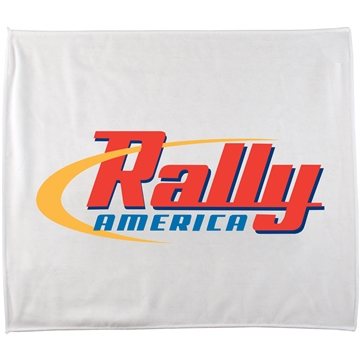 Image of 100 Customized 15" X 18" Poly Blend Rally Towel - 175 GSM