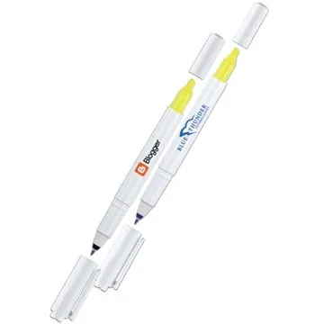 Image of 250 Promotional uni-ball Combi White Highlighter Pen - 2-in-1 & ...