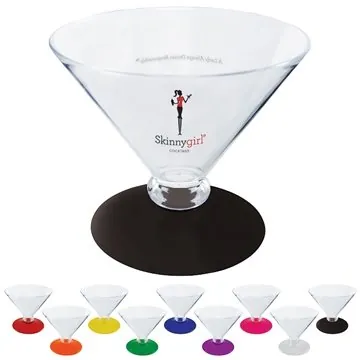 Image of 48 Promotional 7 oz Stemless Stem Martini - BPA Free & Dishwasher ...