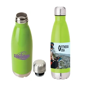 Image of 24 Customized Solana 17 oz 304 Stainless Steel Vacuum Bottle with ...