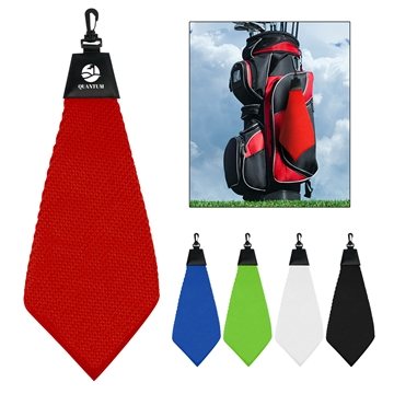 Image of 150 Customized Grip Dry Waffle Golf Towel - Quick-Dry
