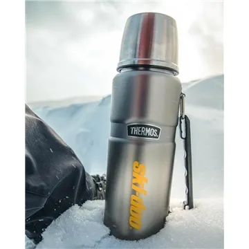 40 oz Thermos® Stainless King™ Stainless Steel Beverage Bottle - 24Hr Insulation & Twist Pour