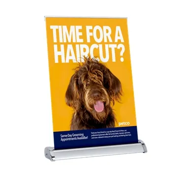 Retractable Tabletop Banner - Aluminum Base