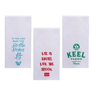 Image of 50 Promotional Flour Sack Tea Towel - Cotton & Machine Washable