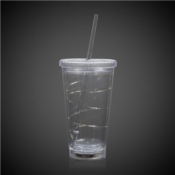 Blue String Light 16 oz LED Cup - Light Modes & Reusable