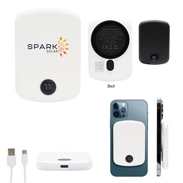 15W Mag Max Wireless Charger Power Bank - Magnetic & Fast Charging