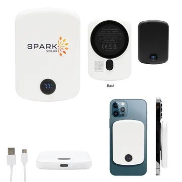 Image of 10 Customized 15W Mag Max Wireless Charger Power Bank - Magnetic & ...