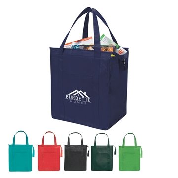 Non-Woven Insulated Shopper Tote Bag - Temperature Control & Water Resistant