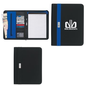 Contemporary Zippered Portfolio - Multi Pocket & PVC