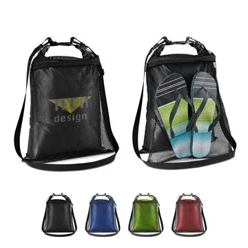 Image of 50 Custom Mesh Water-Resistant Wet-Dry Bag - PVC Coated & ...