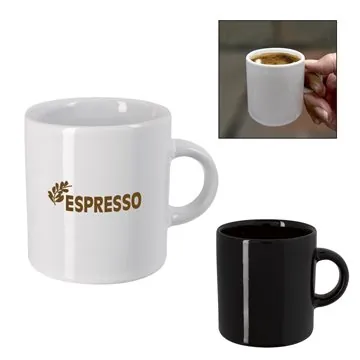 Image of 144 Promotional 3 oz Espresso Ceramic Cup - FDA Compliant