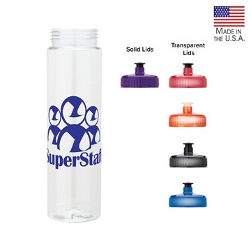Laguna 32 oz PET Bottle with Pull Spout Lid - USA Made