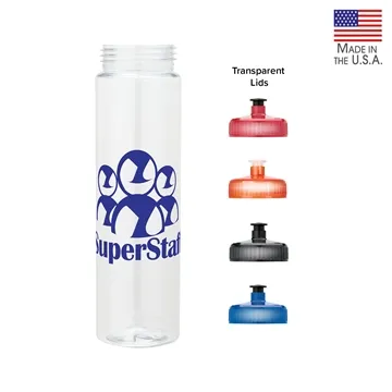 Laguna 32 oz PET Bottle with Pull Spout Lid - USA Made