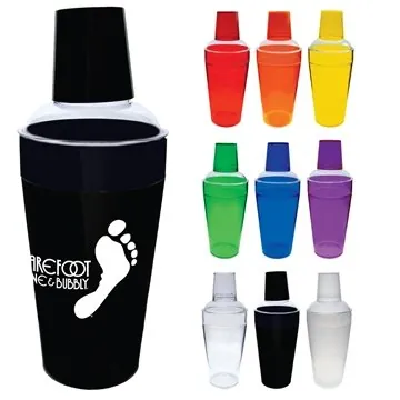 Image of 50 Custom 20 oz Cocktail Shaker - Plastic - FDA Compliant & BPA ...