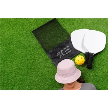 Image of 10 Custom 3 Pc. Pickleball Set - Mesh Storage