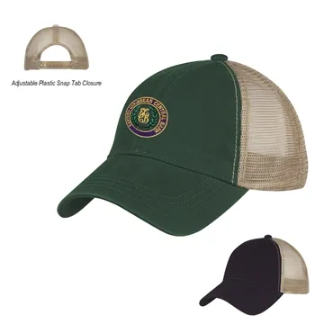 Image of 48 Custom Washed Cotton Mesh Back Cap - Unstructured Crown