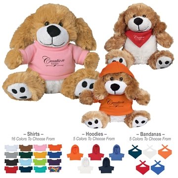 6 Plush Big Paw Dog