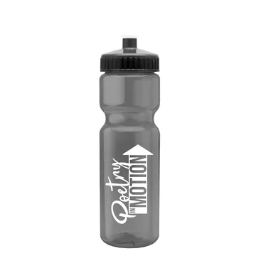 Image of 200 Promotional Champion - 28 oz Transparent Bottle with Push pull ...