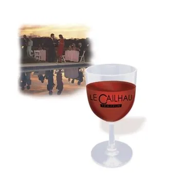 Image of 100 Customized Here's-To-You Plastic Wine Glass - Dishwasher Safe