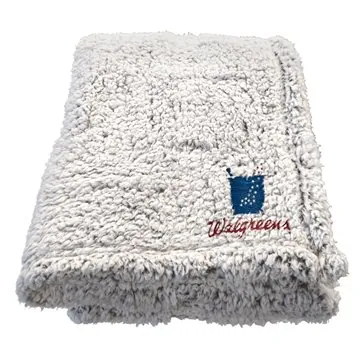 Image of 28 Customized Frosted Sherpa Blankets - Anti-Pill & Polyester ...