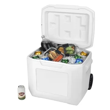 Image of 8 Customized Coleman 60 qt. Wheeled Cooler - 95 Can Capacity & ...