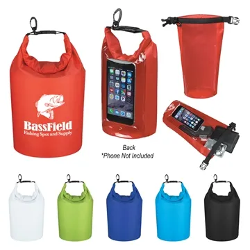 Image of 25 Promotional Waterproof Dry Bag With Window - Ripstop & Floating